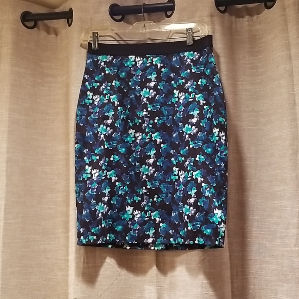 Poplin blend pencil skirt Ann Taylor